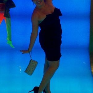 Forever 21 black strapless dress